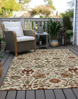 LOOMLAN Rugs Muse Ivory Washable Indoor-Outdoor Rug