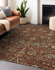 LOOMLAN Rugs Muse Orange Washable Indoor-Outdoor Rug