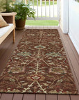 LOOMLAN Rugs Muse Orange Washable Indoor-Outdoor Rug