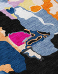 LOOMLAN Rugs Mysa Black Washable Indoor-Outdoor Rug