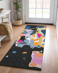 LOOMLAN Rugs Mysa Black Washable Indoor-Outdoor Rug