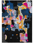 LOOMLAN Rugs Mysa Black Washable Indoor-Outdoor Rug