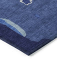 LOOMLAN Rugs Mysa Blue Washable Indoor-Outdoor Rug