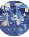 LOOMLAN Rugs Mysa Blue Washable Indoor-Outdoor Rug