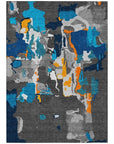 LOOMLAN Rugs Mysa Charcoal Washable Indoor-Outdoor Rug