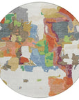 LOOMLAN Rugs Mysa Ivory Washable Indoor-Outdoor Rug