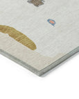 LOOMLAN Rugs Mysa Ivory Washable Indoor-Outdoor Rug
