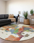 LOOMLAN Rugs Mysa Ivory Washable Indoor-Outdoor Rug