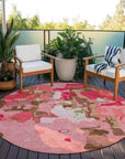 LOOMLAN Rugs Mysa Orange Washable Indoor-Outdoor Rug