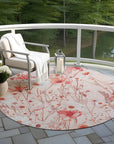 LOOMLAN Rugs Nafeza Orange Washable Indoor-Outdoor Rug