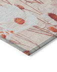 LOOMLAN Rugs Nafeza Orange Washable Indoor-Outdoor Rug