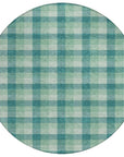LOOMLAN Rugs Nahlia Blue Washable Indoor-Outdoor Rug