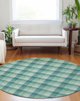 LOOMLAN Rugs Nahlia Blue Washable Indoor-Outdoor Rug