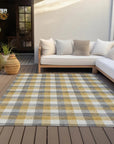 LOOMLAN Rugs Nahlia Gray Washable Indoor-Outdoor Rug