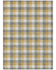 LOOMLAN Rugs Nahlia Gray Washable Indoor-Outdoor Rug