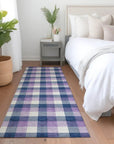 LOOMLAN Rugs Nahlia Navy Washable Indoor-Outdoor Rug