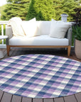 LOOMLAN Rugs Nahlia Navy Washable Indoor-Outdoor Rug