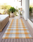 LOOMLAN Rugs Nahlia Orange Washable Indoor-Outdoor Rug