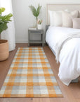 LOOMLAN Rugs Nahlia Orange Washable Indoor-Outdoor Rug