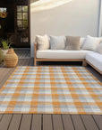 LOOMLAN Rugs Nahlia Orange Washable Indoor-Outdoor Rug