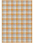 LOOMLAN Rugs Nahlia Orange Washable Indoor-Outdoor Rug