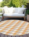LOOMLAN Rugs Nahlia Orange Washable Indoor-Outdoor Rug