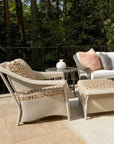 Nantucket Ottoman Premium Wicker Furniture - LOOMLAN - Lloyd Flanders - Outdoor Ottomans