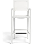 Naples Aluminum Made Sling Outdoor Barstool - LOOMLAN - Sunset West - Outdoor Bar Stools