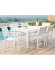 Naples Stackable Sling Outdoor Dining Chair 2PC - LOOMLAN - Sunset West - Outdoor Dining Chairs
