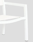 Naples Stackable Sling Outdoor Dining Chair 2PC - LOOMLAN - Sunset West - Outdoor Dining Chairs