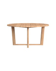 Natural Teak Round Outdoor Dining Table - LOOMLAN - Sunset West - Outdoor Dining Tables
