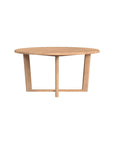 Natural Teak Round Outdoor Dining Table - LOOMLAN - Sunset West - Outdoor Dining Tables