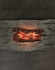 Nature's Wood Rectangle Firepit Table Live Edge - LOOMLAN - Castelle - Outdoor Fire Tables