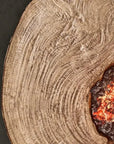 Nature's Wood Round Firepit Table - LOOMLAN - Castelle - Outdoor Fire Tables