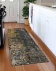 LOOMLAN Rugs Nayara Gray Washable Indoor-Outdoor Rug
