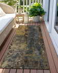 LOOMLAN Rugs Nayara Gray Washable Indoor-Outdoor Rug
