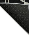 LOOMLAN Rugs Nazira Black Washable Indoor-Outdoor Rug
