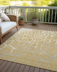 LOOMLAN Rugs Nazira Gold Washable Indoor-Outdoor Rug