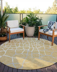 LOOMLAN Rugs Nazira Gold Washable Indoor-Outdoor Rug