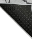 LOOMLAN Rugs Nazira Gray Washable Indoor-Outdoor Rug