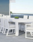 Newport Aluminum Square Outdoor Dining Table - LOOMLAN - Sunset West - Outdoor Dining Tables