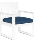 Newport Sunbrella Outdoor Dining Armchair 2PC - LOOMLAN - Sunset West - Outdoor Dining Chairs
