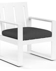 Newport Sunbrella Outdoor Dining Armchair 2PC - LOOMLAN - Sunset West - Outdoor Dining Chairs