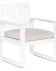 Newport Sunbrella Outdoor Dining Armchair 2PC - LOOMLAN - Sunset West - Outdoor Dining Chairs