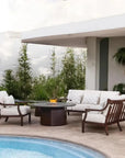 Nicoya Cushioned Deep Seating 3 Seater Sofa - LOOMLAN - Castelle - Outdoor Sofas & Loveseats
