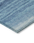 LOOMLAN Rugs Nira Blue Washable Indoor-Outdoor Rug