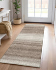 LOOMLAN Rugs Nira Brown Washable Indoor-Outdoor Rug