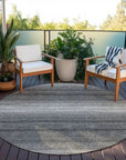 LOOMLAN Rugs Nira Gray Washable Indoor-Outdoor Rug