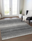 LOOMLAN Rugs Nira Gray Washable Indoor-Outdoor Rug