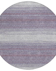 LOOMLAN Rugs Nira Purple Washable Indoor-Outdoor Rug